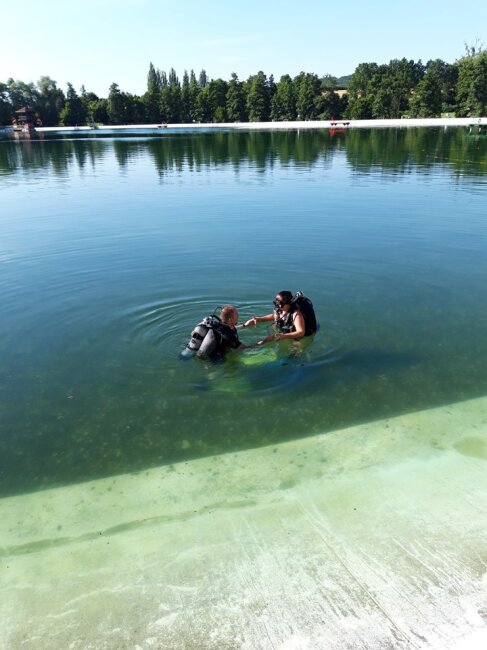 ochutnávkový ponor cool divers potápění Ostrava koupaliště